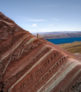 Panoramic view of Pallay Punchu in Peru