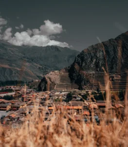 Ollantaytambo terraces and Inca ruins
