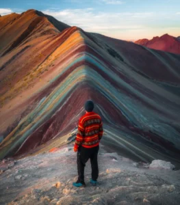 Colorful Vinicunca Mountain during the Ausangate Trek