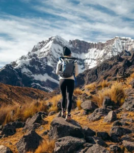 High-altitude hiking trail on the Ausangate Trek 4 Days