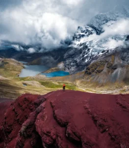 High mountain pass on the Ausangate trek 3 days